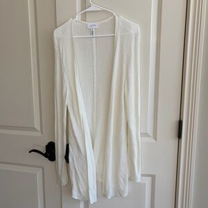 Soma Weekend Cream Knit Light Weight Cardigan